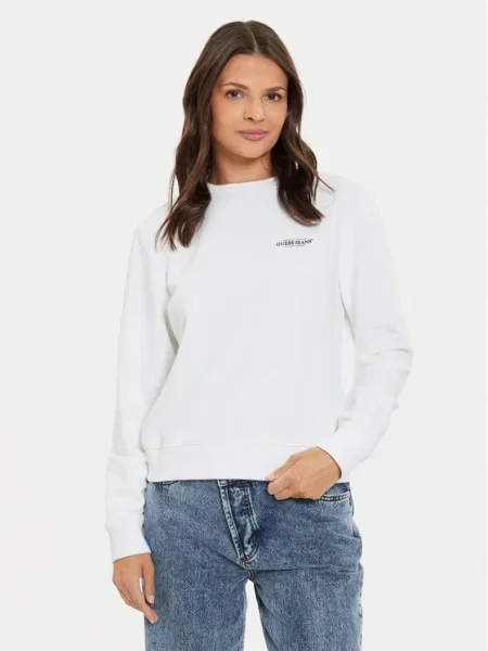 Guess Jeans Суитшърт бял