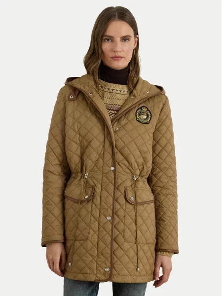 LAUREN RALPH LAUREN Prijelazna jakna Straight Fit smeđa