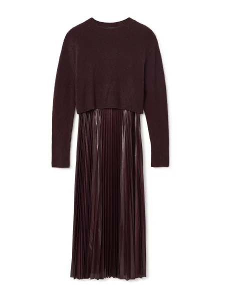 AllSaints Rochie SPARK bordeaux roșu