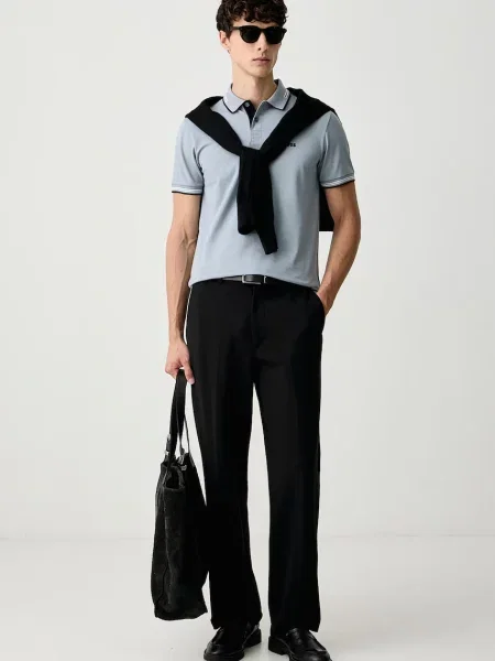 Tricou polo Boss Green albastru
