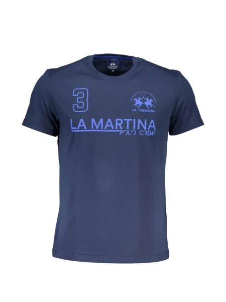 Tricou La Martina cu imagine albastru