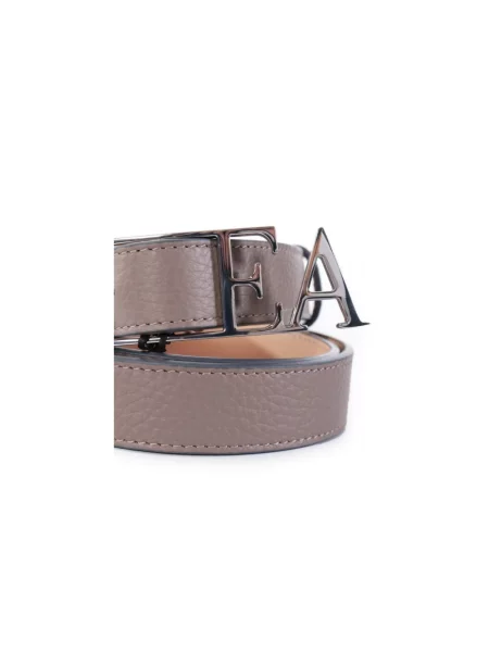 Pasek Emporio Armani z logo szary