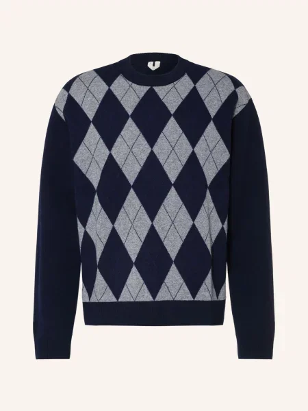 Arket Sweter blau szary