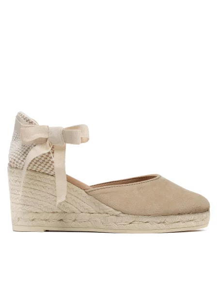 Еспадрильї Manebi Low Wedge Espadrilles M WL бежевий