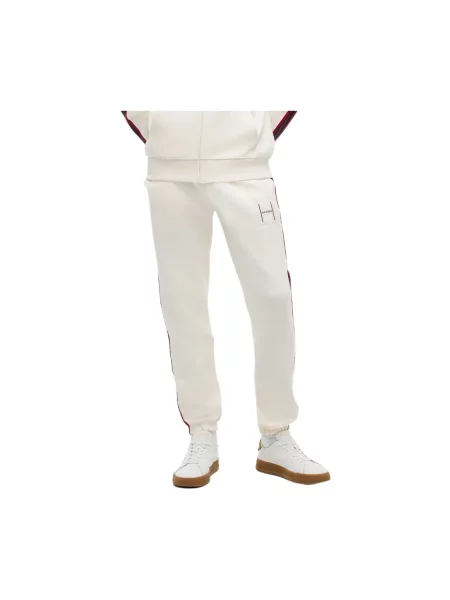Spodnie dresowe Tommy Hilfiger z logo białe