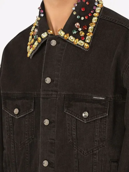 Geacă de blugi Dolce & Gabbana negru