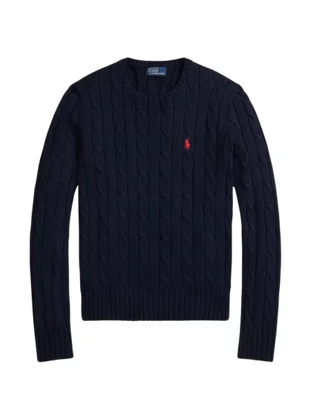 Pulover Polo Ralph Lauren clasic din țesătură twill cu autograf verde