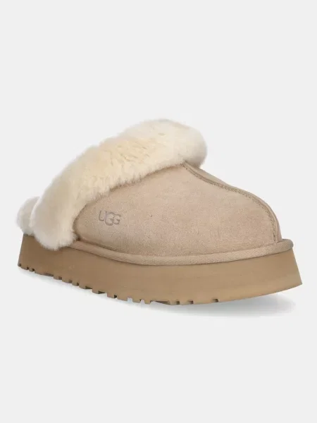 Copati iz semiša UGG Disquette bež