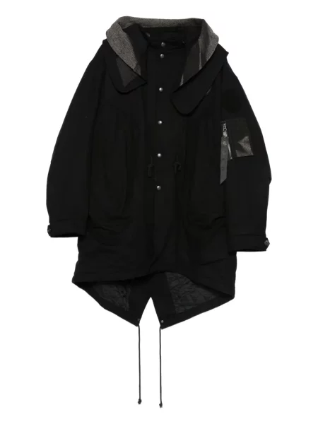 Parka Jiyongkim s kapucí černá