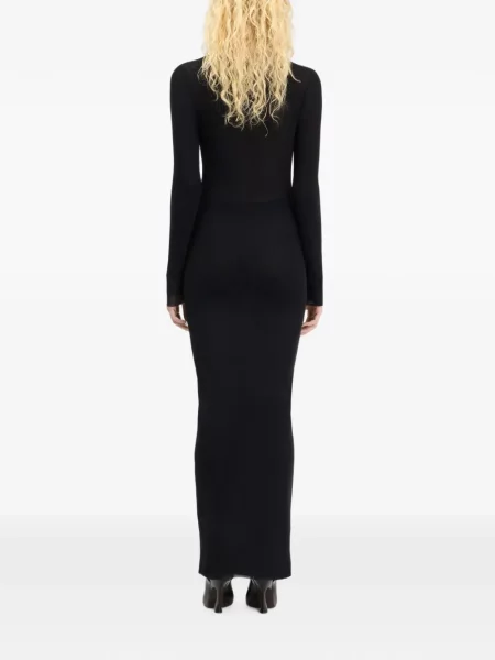 Rochie maxi Jean Paul Gaultier cu autograf negru