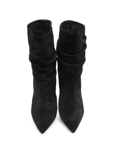 Botine Paris Texas din piele de căprioară negru