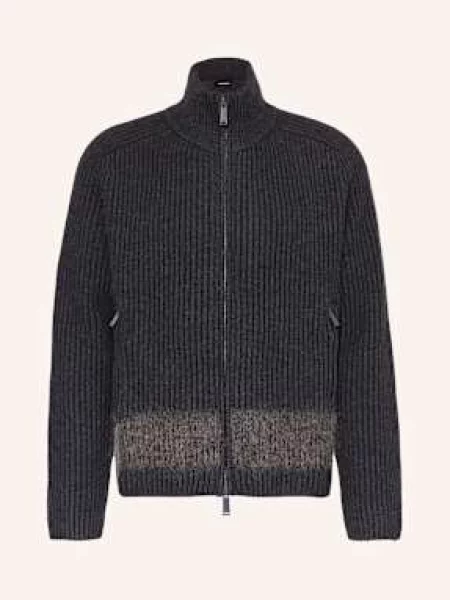 Pletený Kardigan tmavě šedá šedá