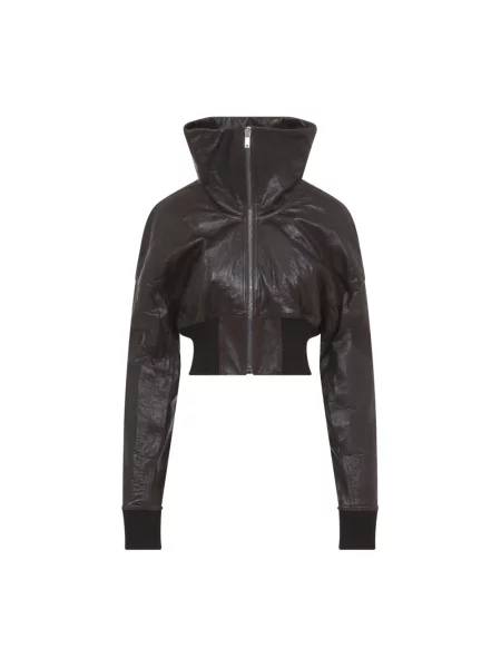 Kurtka skórzana Rick Owens brązowa