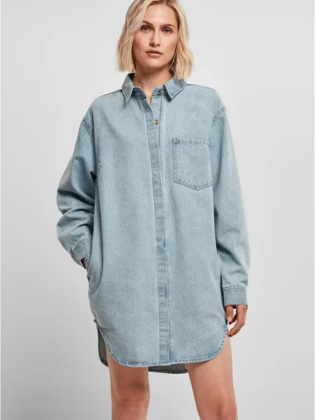 Koszula dżinsowa Urban Classics szara