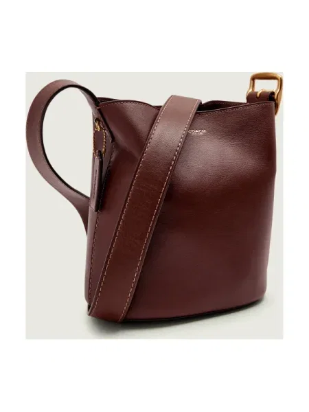 Coach De piele geantă tip sac BLEECKER maro