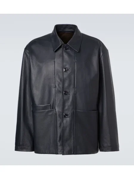 Geanta de piele Lemaire gri