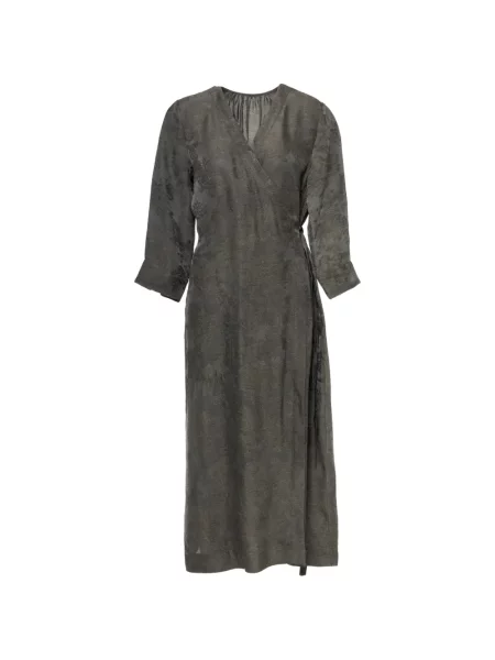 Rochie midi Uma Wang din jacard plic gri