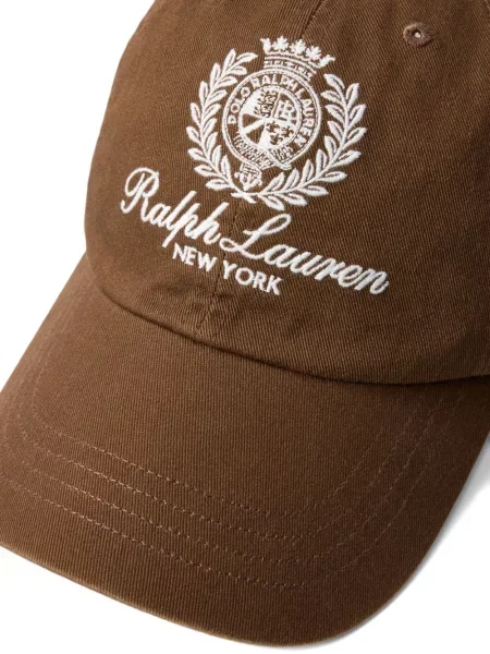 Czapka z daszkiem Polo Ralph Lauren w kratkę z twillu biznesowa niebieska