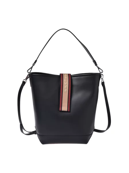 Torebka skórzana Baldinini czarna