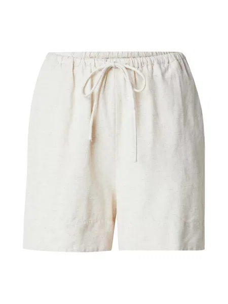 VILA Pantaloni natural alb