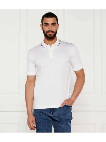 BOSS BLACK Polo Penrose 38 | Slim Fit alb