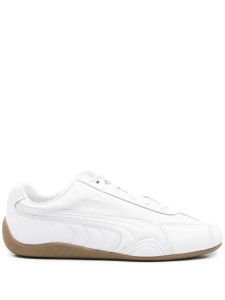 Sneakerși Puma din piele alb