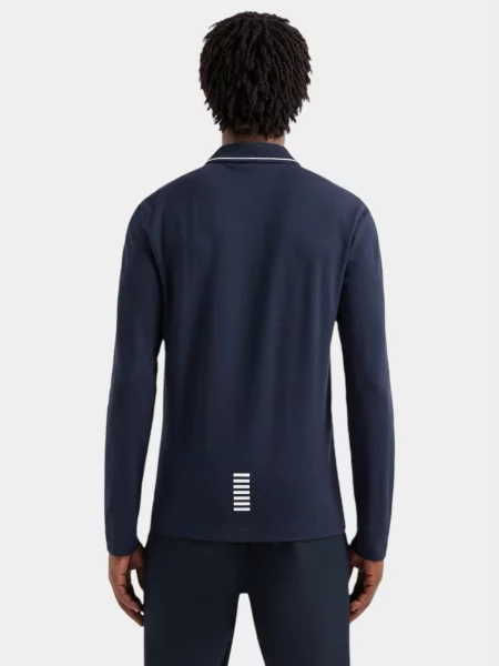 Поло Ea7 синее