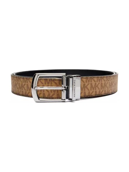 Bőr öv Michael Kors bézs