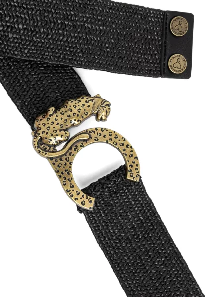 Cu centură curea Lola_casademunt cu model leopard negru