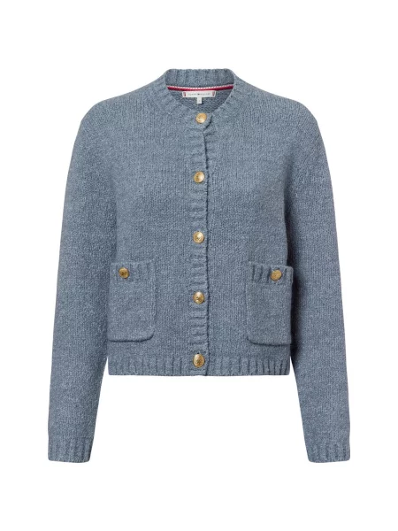 Tommy Hilfiger kardigan z zawartością alpaki Kobiety XL niebieski