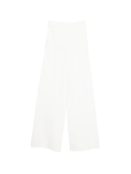 Szeroki spodnie palazzo Max Mara biały