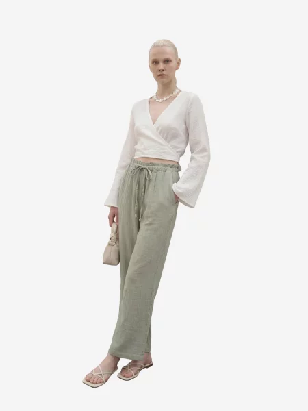 My fashion Hlače svetlo zelena