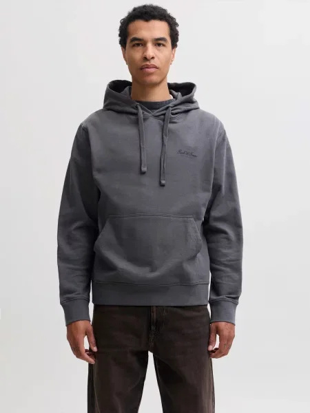 JACK & JONES Μπλούζα φούτερ JJEARCHIVE σκούρο γκρι