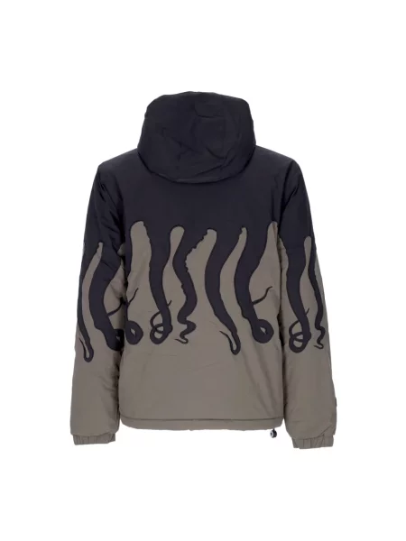 Kurtka puchowa Octopus z kapturem zielona