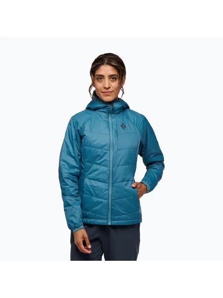 Női bélelt dzseki Black Diamond Solution Hoody creek blue. Méret: XS fekete
