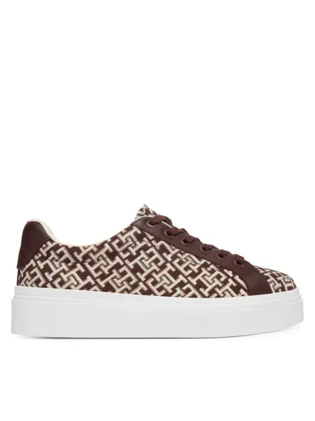 Tommy Hilfiger Sneakers Chic Platform Monogram maro