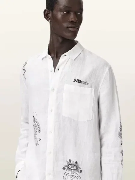 Льняная рубашка Allsaints