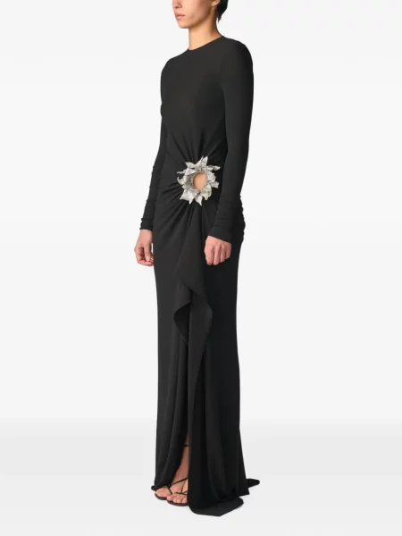 Rochie maxi Monse drapată negru
