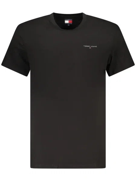 Tricou Tommy Jeans cu mâneci scurte negru