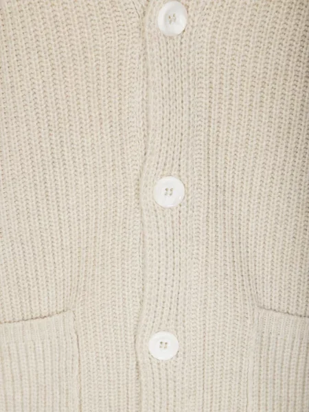Gulerat cardigan Daniele Fiesoli alb