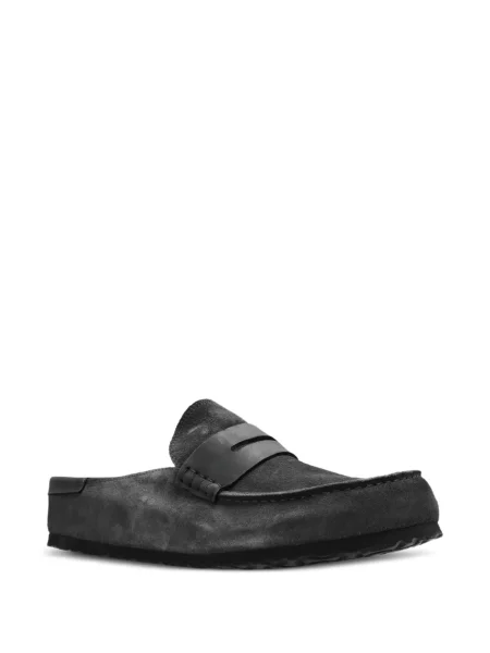 Papuci tip mules Birkenstock gri
