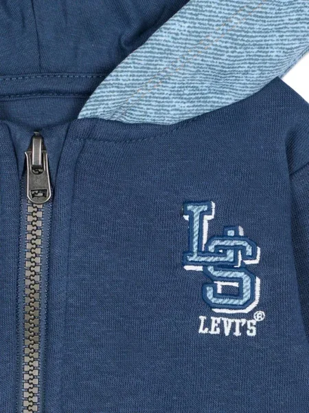 Dětska mikina s kapucí Levi's modrá