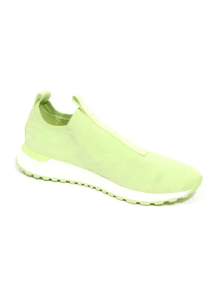 Dzianinowe sneakersy Michael Kors wsuwane z logo zielone