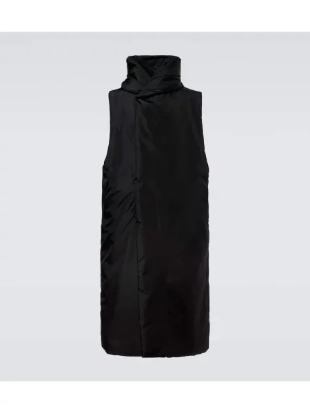 Vászon mellény Rick Owens fekete