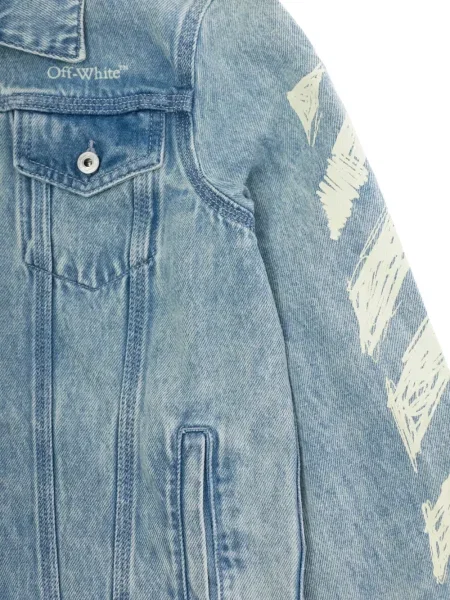 Kurtka jeansowa dziecięca Off-white biała
