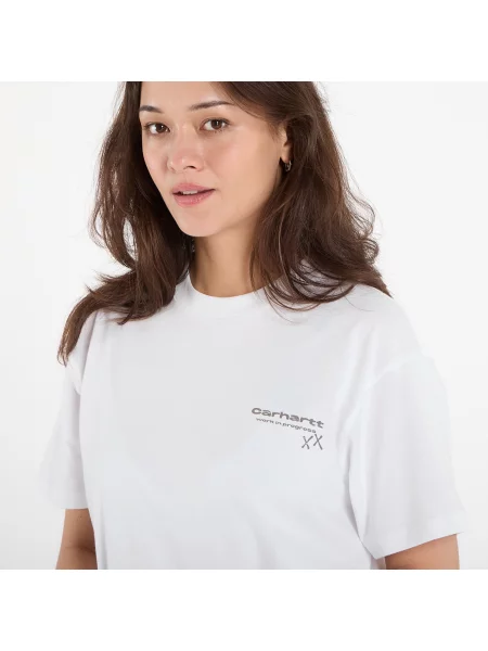 Tričko Carhartt WIP S/S Garble T-Shirt UNISEX White XS bílé