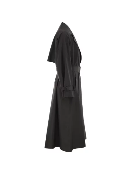 Cu centură trenci Weekend Max Mara negru
