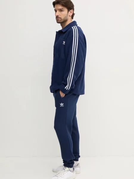 Флісова сорочка adidas Originals regular класичний комір синій