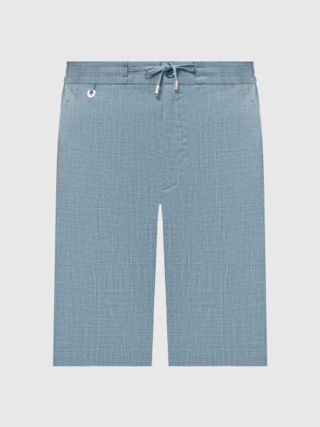 Шерстяные шорты Stefano Ricci голубые