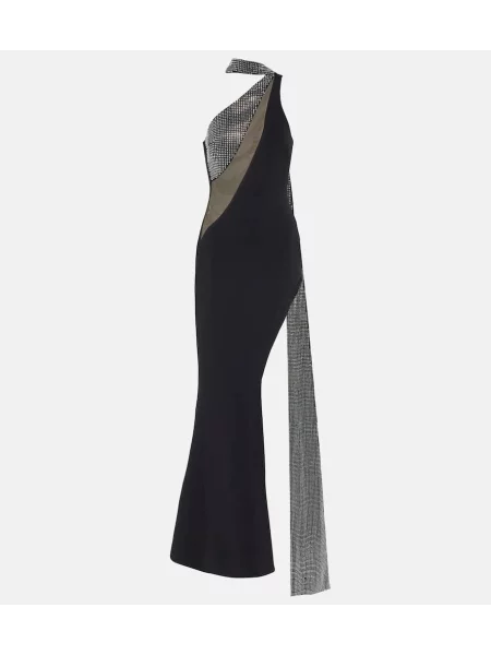 Rochie David Koma de cristal negru